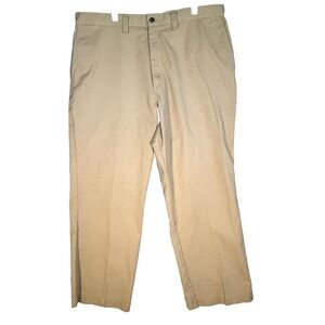 Dickies Work Pants Mens 40x32 Beige Relaxed Fit Flat Front Utility Workwear